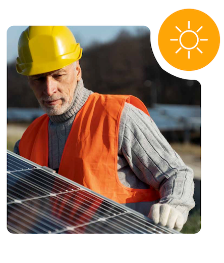 SolarBoss engineer working on rooftop solar in Ireland