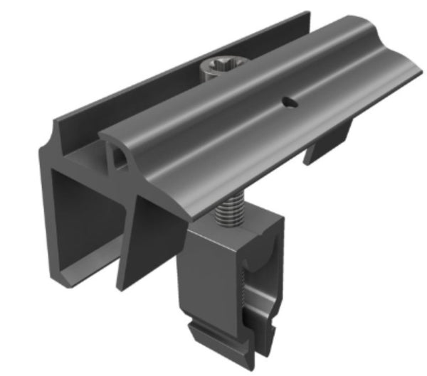 SL Rack 96114-00 Fast Flat Black End Clamp w/ grounding
