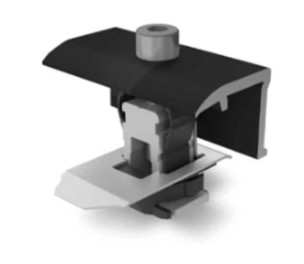 K2 2004545 BOX of 160 End Clamp Black 25-40mm