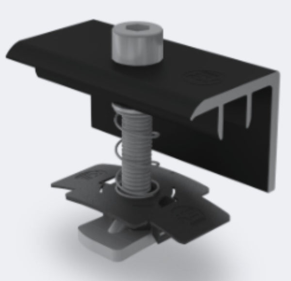K2 2004621 BOX of 200 XS Clamp End Clamp Black Set 30mm