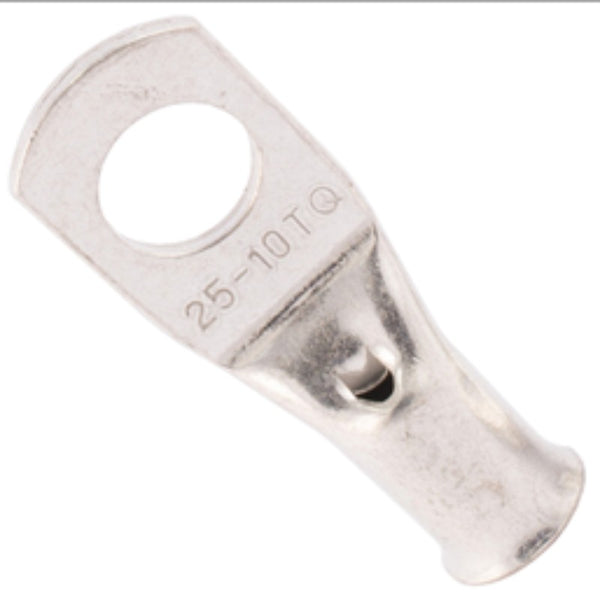 SWA Copper Tube Terminal 25mm Cable x 10mm Hole (pk10)