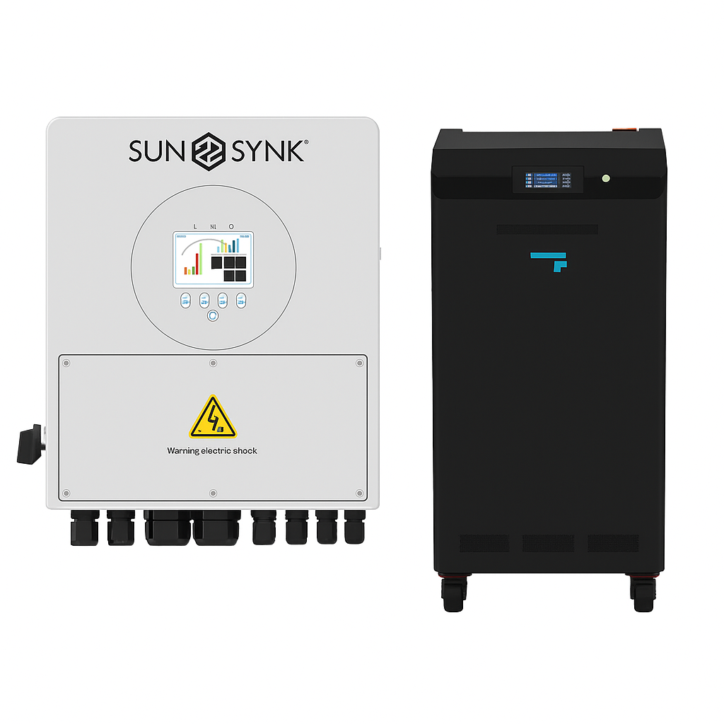 Sunsynk Sun 5K ECCO Hybrid Inverter + Fogstar Energy 51.2V 32kWh LiFePO₄ Battery Bundle