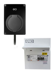 EO Mini Pro 2 Charger 7kW - Type 2 Tethered with PME Black