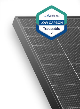 450W N-type Double Glass Bifacial LB Traceable Low Carbon with MC4 connectors (Black Frame) 1134 x 1762