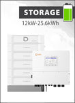 S6 EH3P12K-H-EU and Dyness Stack 100 25.6kWh Storage Package