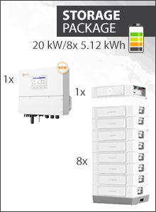 S6 EH3P20K-H-EU and Dyness Stack 100 41kWh Storage Package