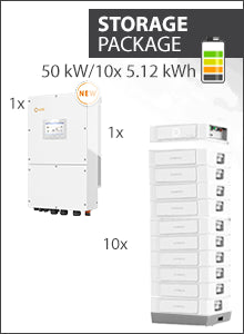 S6 EH3P50K-H-EU and Dyness Stack 100 51kWh Storage Package