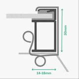 BirdBlocker Clip for Box Design frames, 11x30x 14 -18 (50 pack) image 3