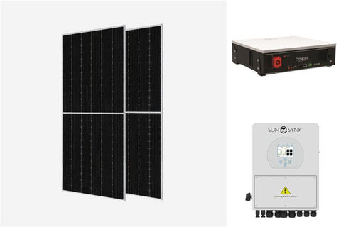 Off-Grid Kit 1: Sunsynk 5kW Inverter & 10kWh Dyness DL5.0c (Plain tile)