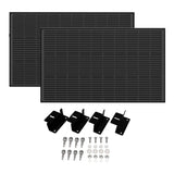 EcoFlow 100W Rigid Solar Panel Kit (2 pcs) + Mounting Feet (2 pcs)