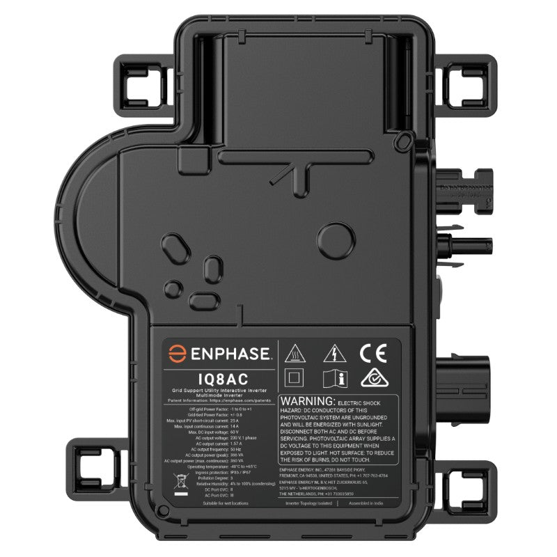 Enphase IQ8AC Microinverter with integrated MC4