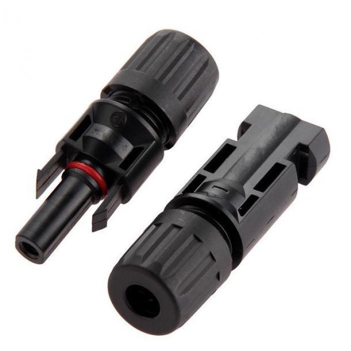Solar connector pair MC4, 1x Male/1x Female