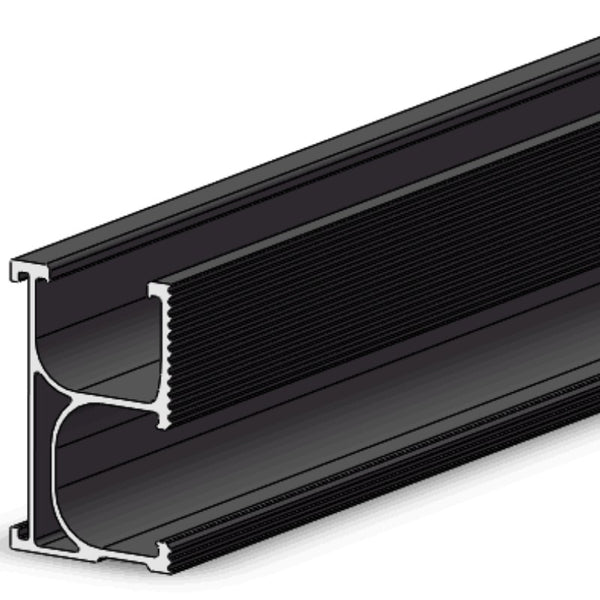 Fastensol BLACK Mounting Rail 3550mm