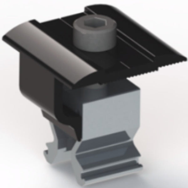 Fastensol Universal Middle / End Clamp Black 30mm-46mm