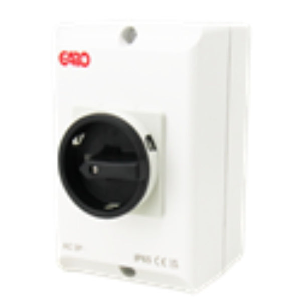 Garo 32A 3Pole AC Rotary Isolator (Blk Rotary)