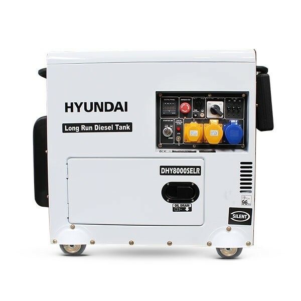 Hyundai DHY8000SELR 6kW Single-Phase Diesel Generator