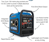 Hyundai HY2250Si 2.2kW Petrol Inverter Generator - image 12