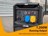JCB IG8500DVE 7.6kW Petrol Inverter Generator - image 9