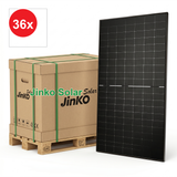Jinko 500W 3.0 N-type Bifacial Black Frame - PALLET OF 36 - 36x pallet image