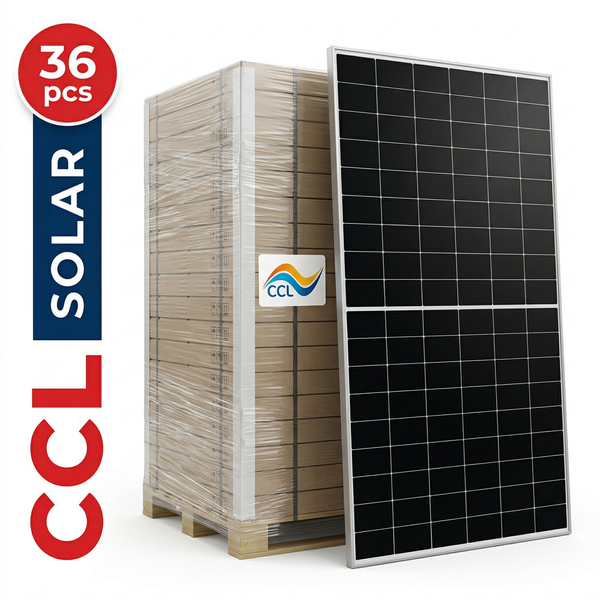 LONGi Solar 470W Hi-MoX6 MAX HPBC Mono Solar Module - Black Frame/White Backsheet - PALLET OF 36