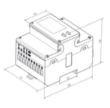 Owen Brothers OB4373CT 3ph Multi Function Din Rail Digital Meter image 2