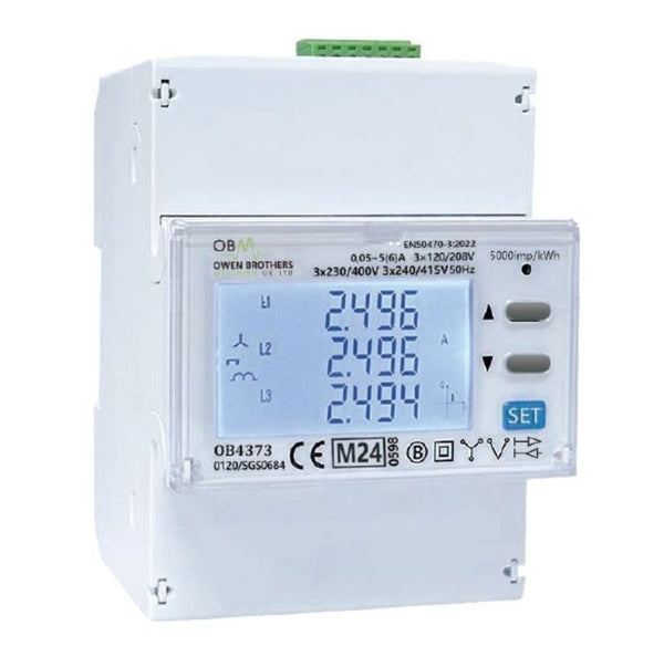 Owen Brothers OB4373CT 3ph Multi Function Din Rail Digital Meter