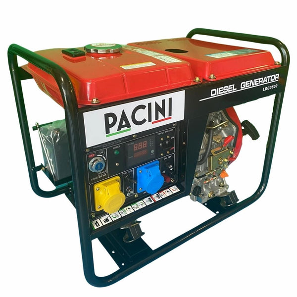 Pacini LDG3600 3.6kVA Diesel Generator, Electric Start
