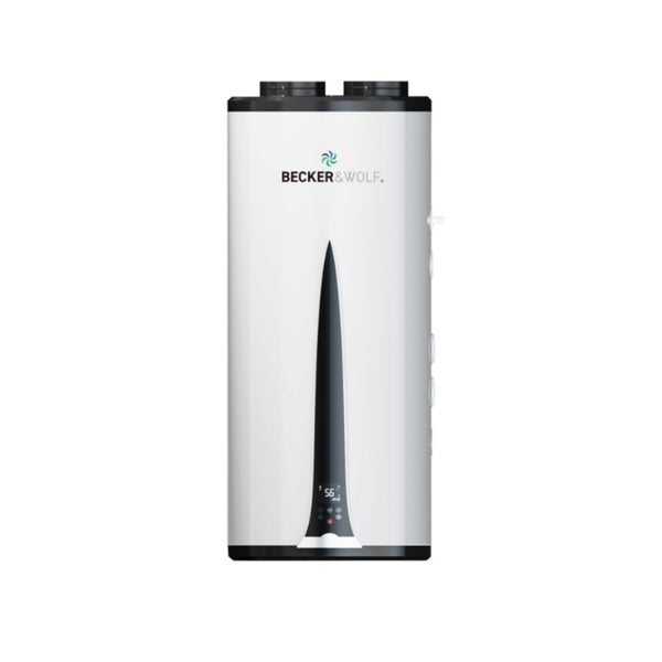 Becker and Wolf Wall Mounted 80L all-in-one hot water heat pump - R290
