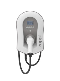 Zappi Single Phase EV Charge Point 7kW Type 2 Tethered White