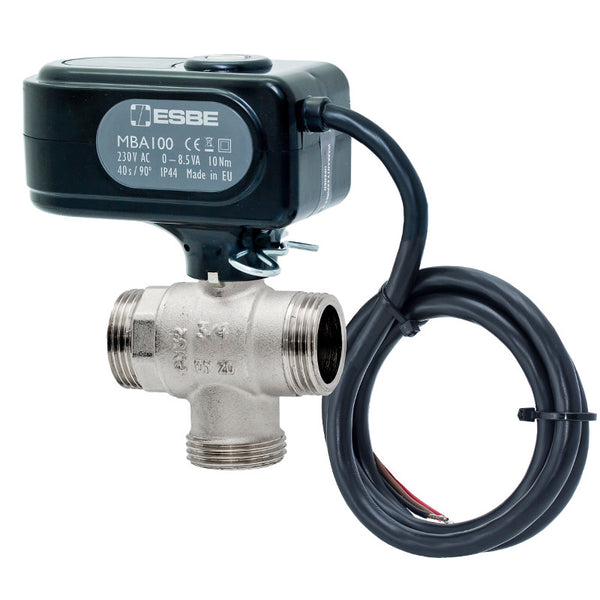 ESBE MBA132 3-Way Motorised Ball Valve DN25