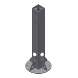 EV Tower Pedestal (C/W Root Mount Kit for Soft Ground) - Requires Plate