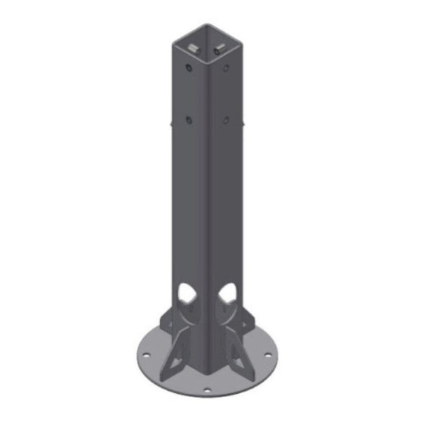 EV Tower Pedestal (C/W Root Mount Kit for Soft Ground) - Requires Plate
