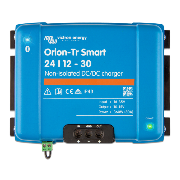 Victron Orion-Tr Smart IP43 24/12V-30A 360W Non Isolated DC-DC Charger