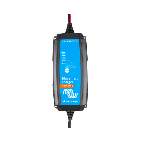 Victron Blue Smart IP65 Battery Charger 12V/7A/230V 1 Output with DC Connector & CEE 7/17 Socket