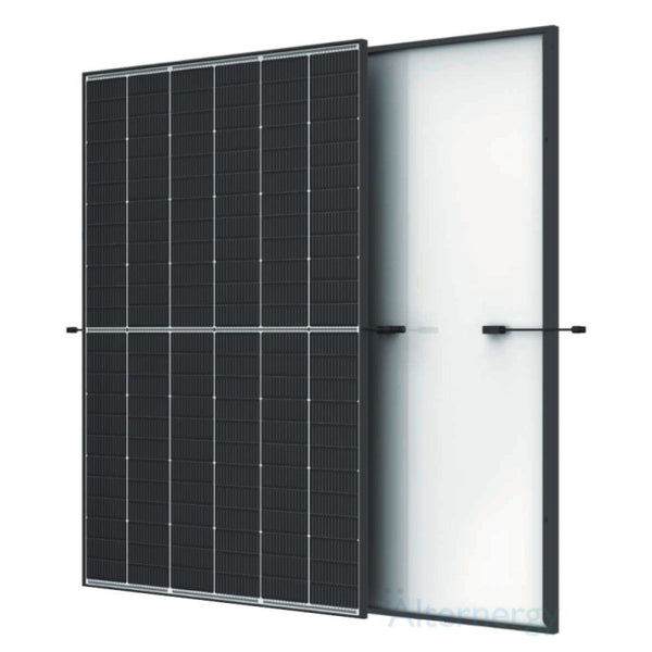 Trinasolar 450W Vertex S+ Dual Glass N-type i-TOPCon Solar Module - Black Frame Transparent BiFacial