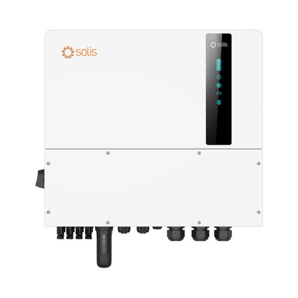 Solis S6 15kW 3 Phase Hybrid Inverter with DC - 4 MPPT for HV Batteries (WIFI/LAN) - Without Display
