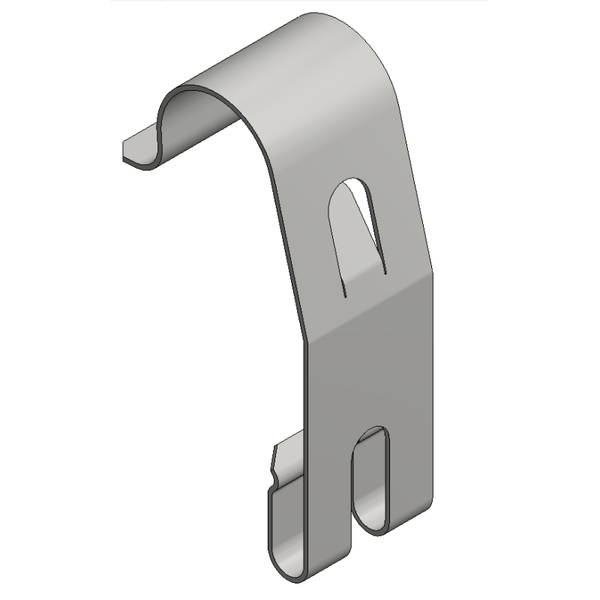 VDV Ss cover clamp cable basket h=60 clip-on