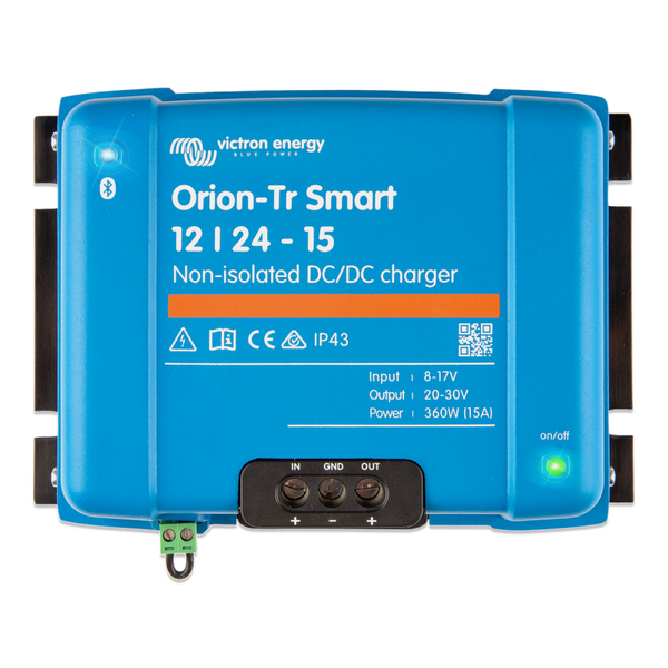 Victron Orion-Tr Smart IP43 12/12V-30A 360W Non Isolated DC-DC Charger