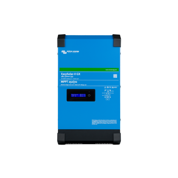 Victron EasySolar-II GX 24V/3000VA/70A-32/230V Inverter Charger with Built in MPPT 250V/70A
