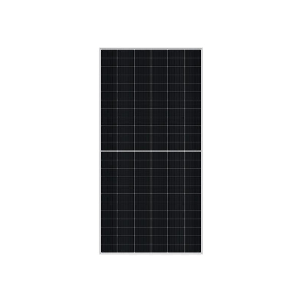 DMEGC Solar 595W Infinity 144 Cut Bi-Facial Dual Glass N-type Mono Solar Module - Silver Frame/White Backsheet