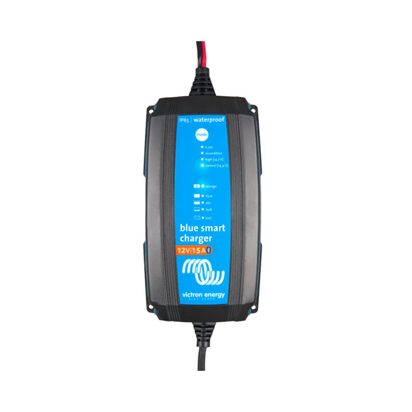 Victron Blue Smart IP65 Battery Charger 12V/15A/230V 1 Output with DC Connector & CEE 7/17 Socket