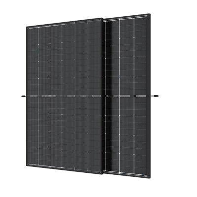 Trinasolar 440W Vertex S+ Dual Glass N-type i-TOPCon Solar Module - Black Frame Transparent BiFacial