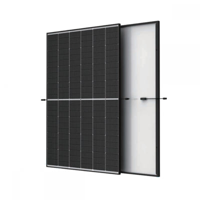 Trinasolar 495W Vertex S+ Dual Glass N-type i-TOPCon Solar Module - Black Frame Transparent BiFacial