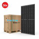 Trinasolar 440W Vertex S+ Dual Glass N-type i-TOPCon Solar Module - Black Frame Transparent BiFacial - PALLET OF 36 - 36x pallet image