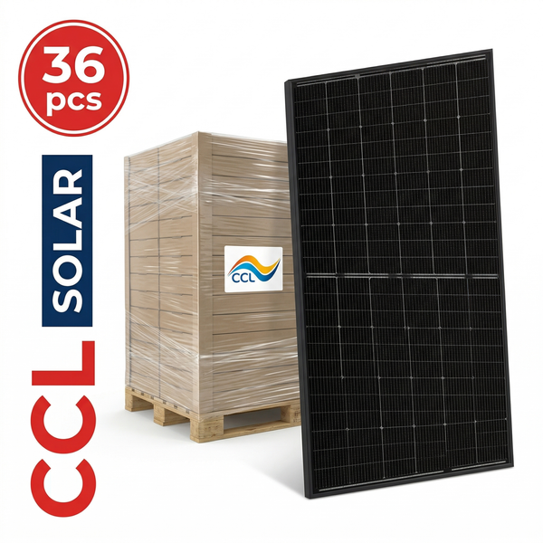 Trinasolar 505W Vertex S+ Dual Glass N-type i-TOPCon Solar Module - Black Frame Transparent BiFacial - PALLET OF 36