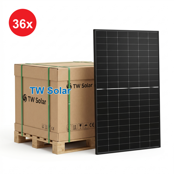 TW 500W N-Type Bifacial Black Frame - PALLET OF 36