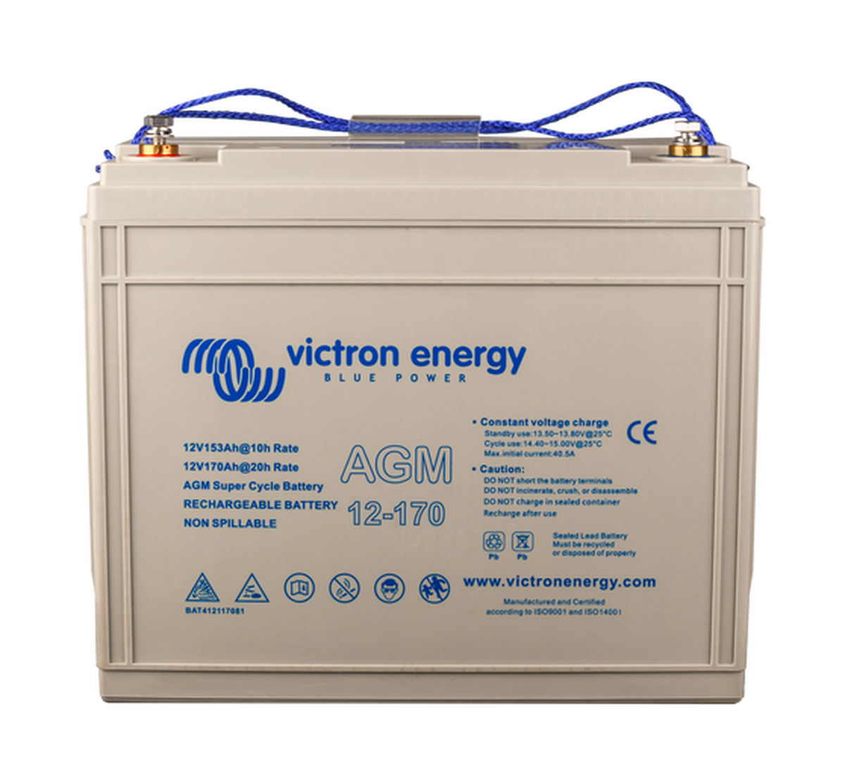 Victron 12V/170Ah AGM Super Cycle Battery (M8)
