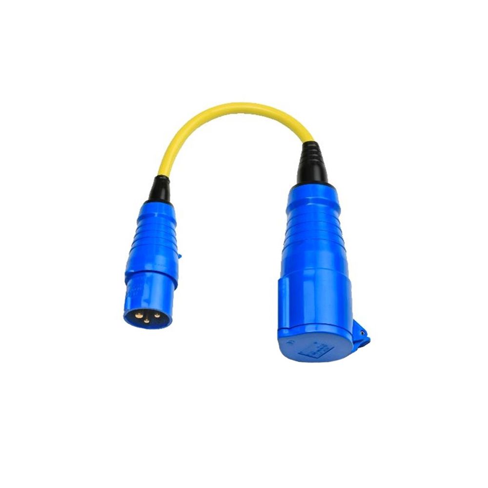 Adapter Cord 16A to 32A/250V-CEE Plug 16A/CEE Coupling 32A