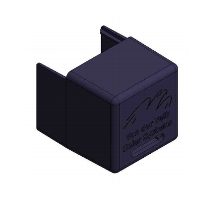 VDV Black Plastic End Cap for Side++ Profile