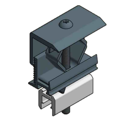 VDV Alu End Clamp Alu Profile Black